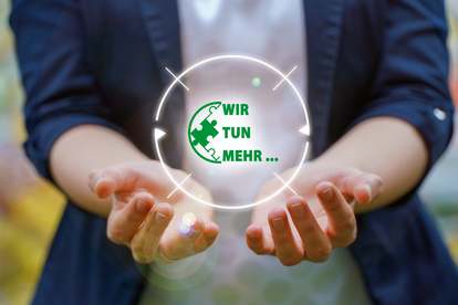 Symbolbild zum Leitspruch der GLG, Wir tun mehr